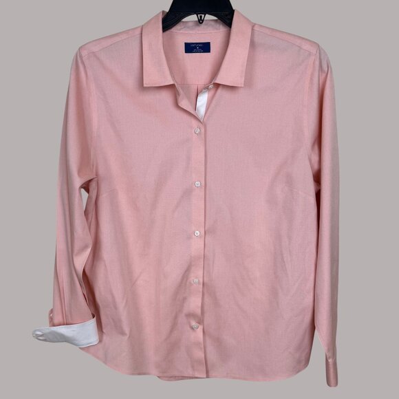 UNTUCKit Coral Toscano Shirt Men’s Size 16 L Long Sleeve Flip Cuff Style #13134 - Picture 8 of 12